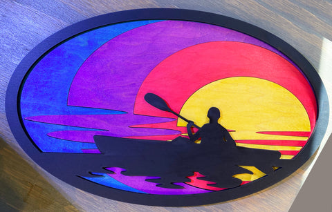 Kayaking at Sunset