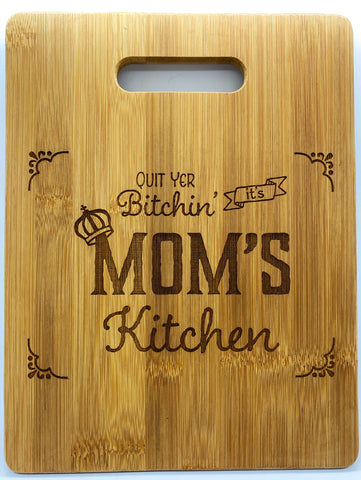 Mom's Kitchen Bamboo Cutting Board