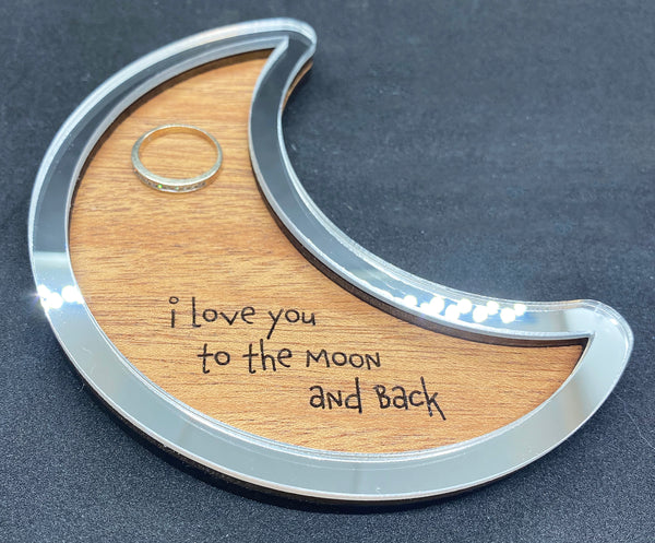 Love You To The Moon Ring Tray