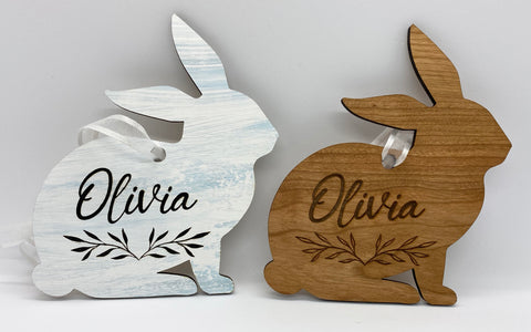 Personalized Bunny Easter Basket Tags