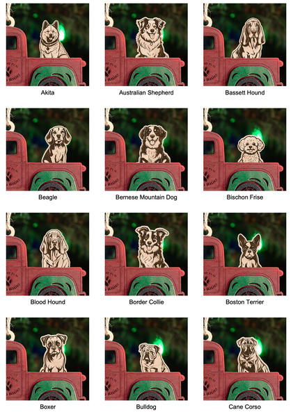 Dog breed selection guide for build your own pet ornaments
