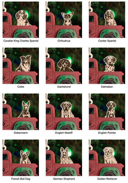 Dog breed selection guide for build your own pet ornaments