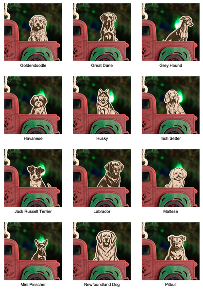 Dog breed selection guide for build your own pet ornaments