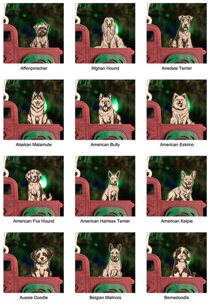 Additional dog breed selection guide for build your own pet ornaments