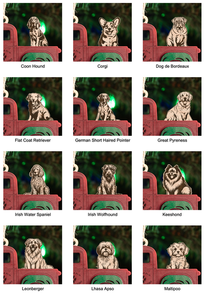 Additional dog breed selection guide for build your own pet ornaments
