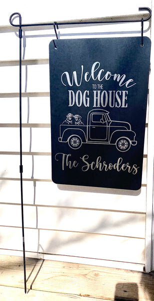 Custom Engraved Metal Garden Sign