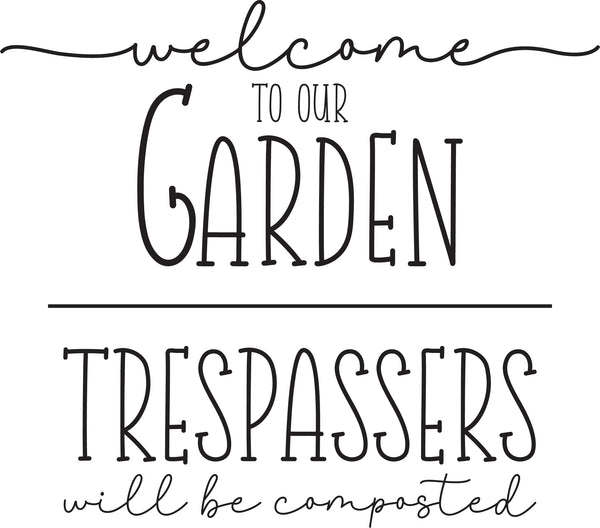 Custom Engraved Metal Garden Sign