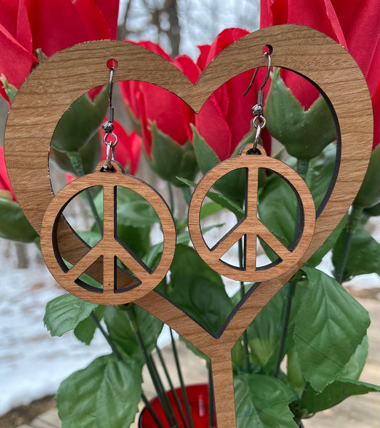 Bouquet Wands with Laser Cut Wooden Earrings