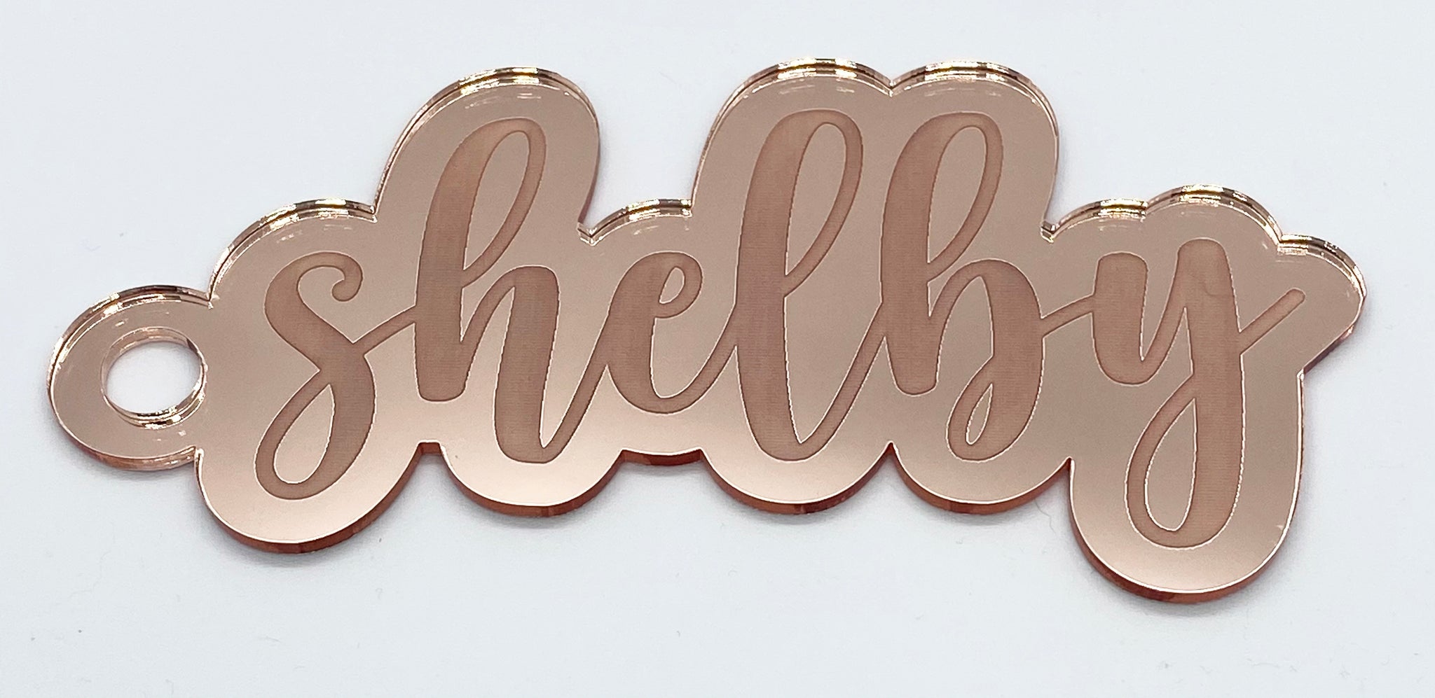 Mirrored Acrylic Name Tag