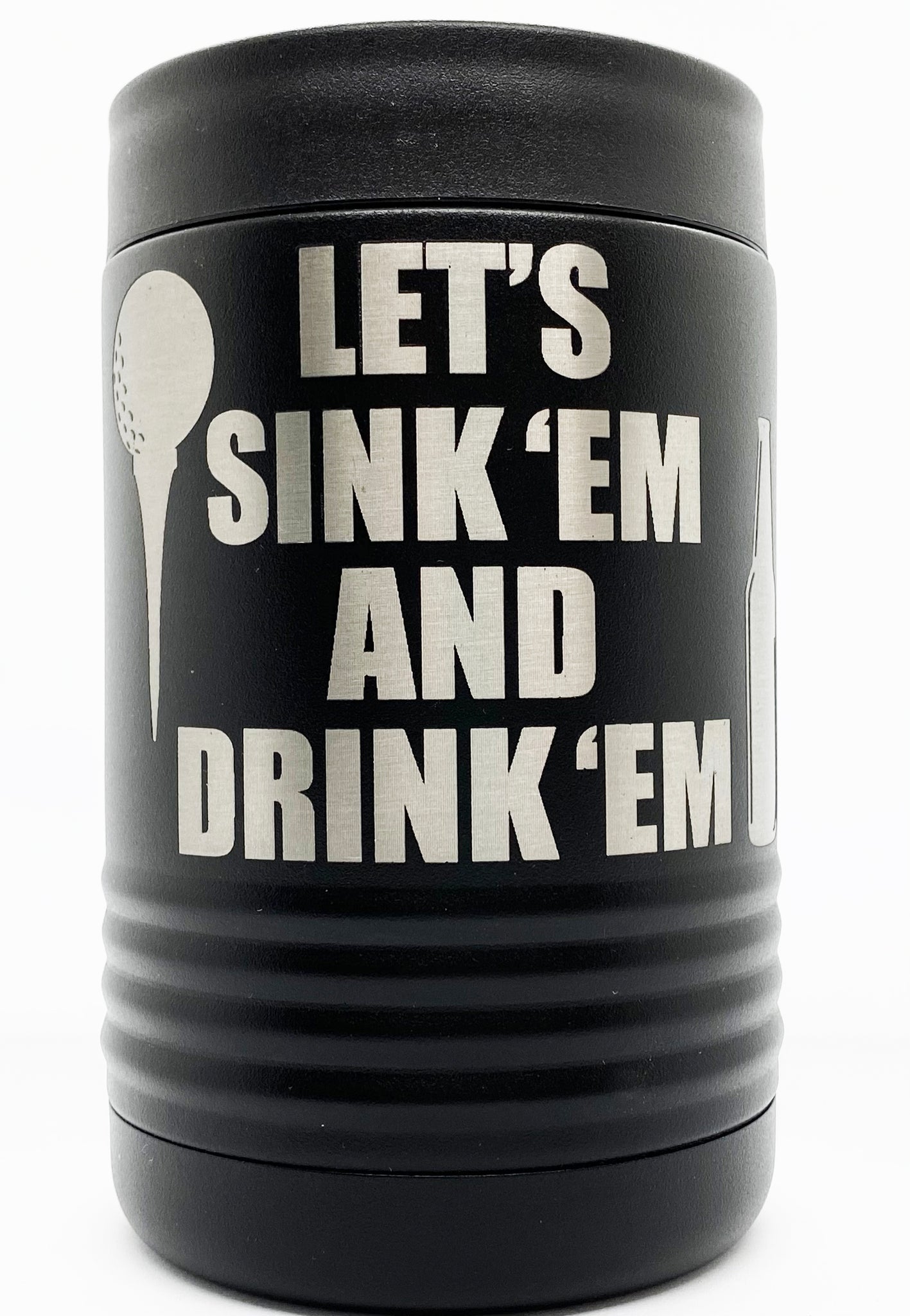 Golf Themed Heavy Duty Metal Koozies – Backwoods Laser LLC