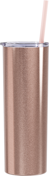 Custom Metal Skinny Tumblers with Straw